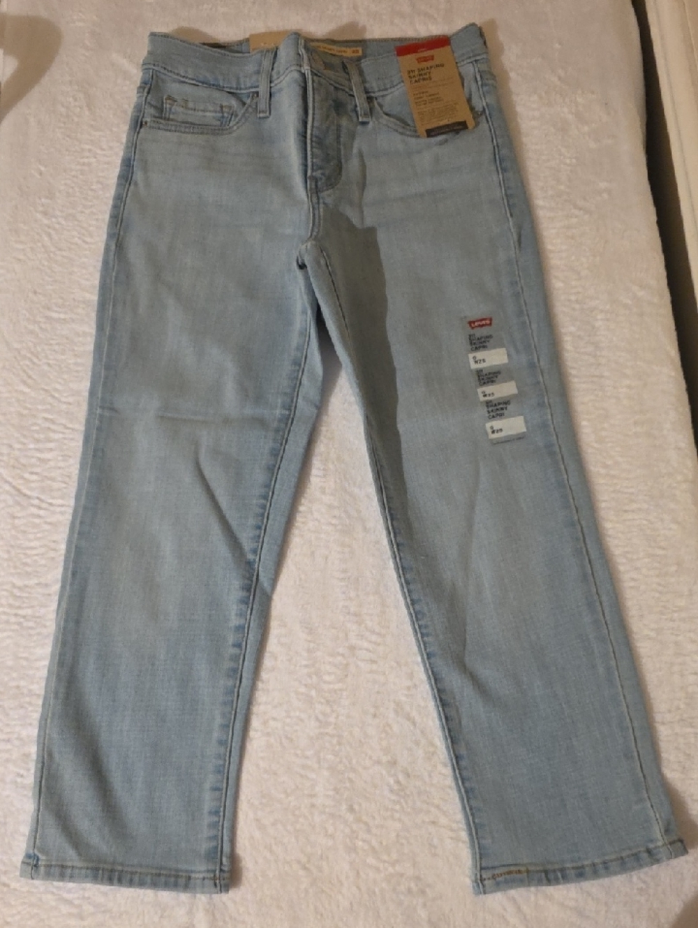 Levi's Pale Blue Straight Leg Caprice